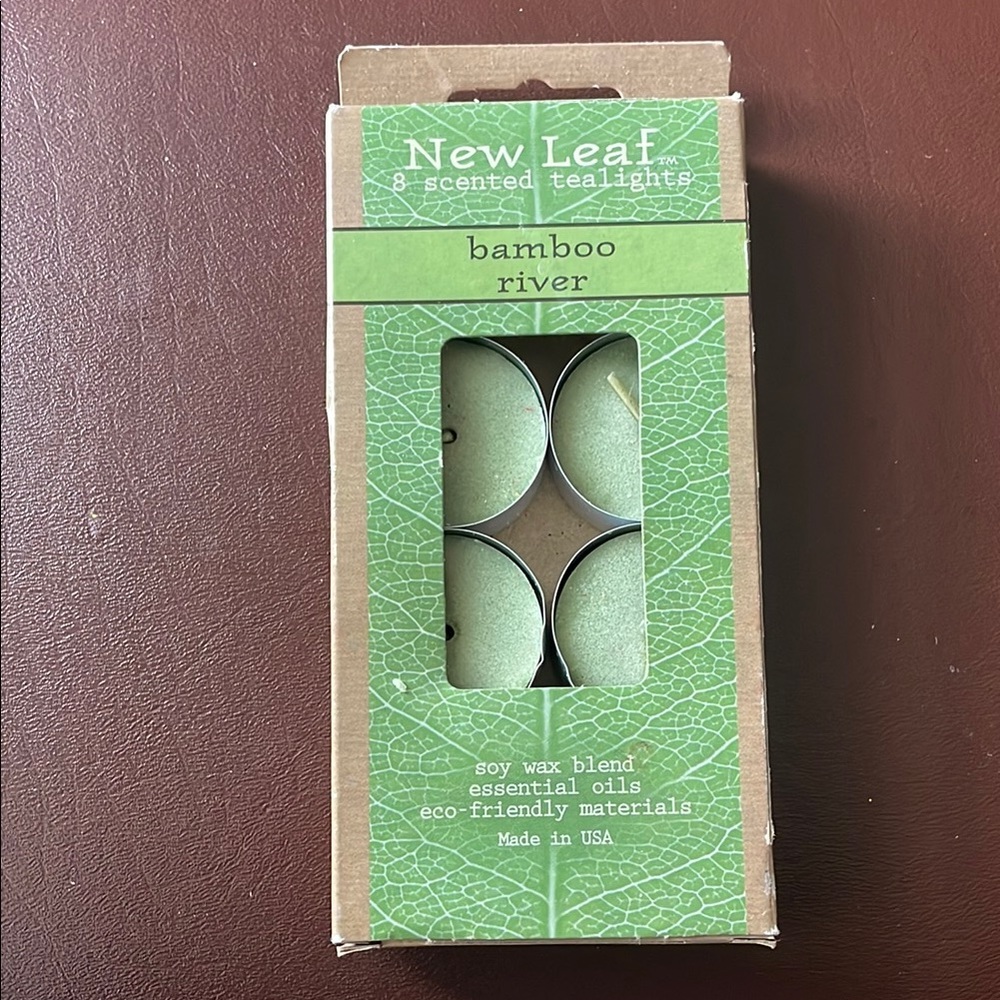 New Leaf Bamboo River Scented Tealights